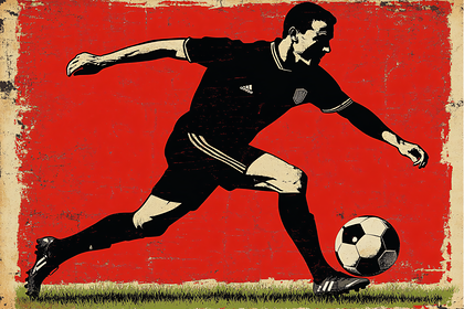 Soccer Player in Action