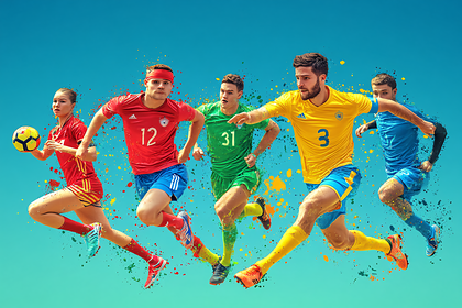 Soccer Team in Action