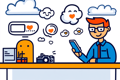 Social Media Engagement Illustration