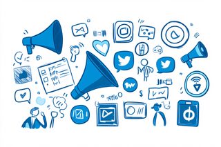 Social Media Marketing Doodles