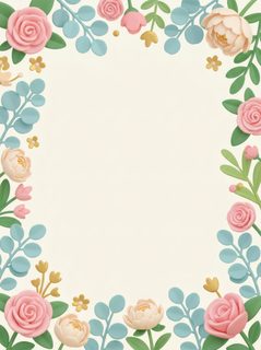 Pastel Floral Frame