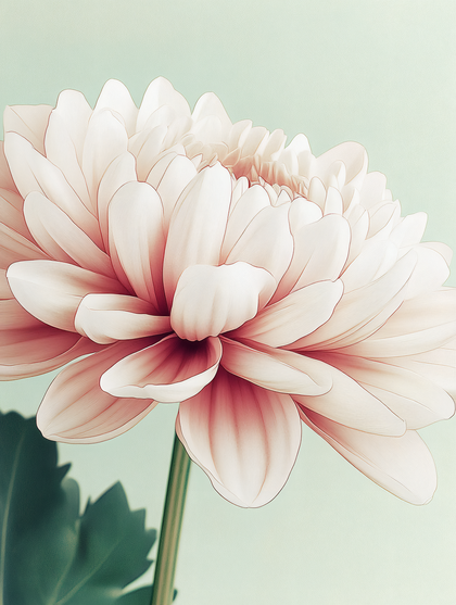 Soft Pink Dahlia Blossom