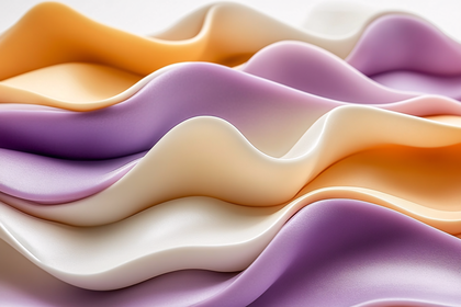 Soft Wavy Layers Abstract