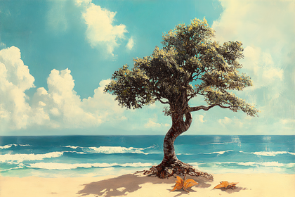 Solitary Beach Tree