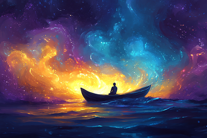 Solitary Journey Under Cosmic Sky