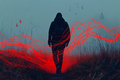 Solitary Wanderer on a Mysterious Path