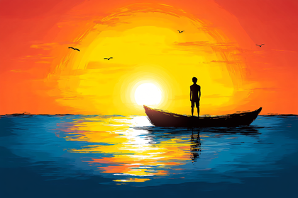 Solitude at Sunset