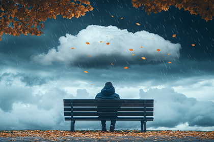Solitude on a Rainy Autumn Day