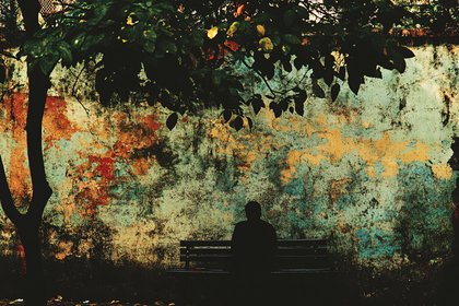 Solitude on Park Bench