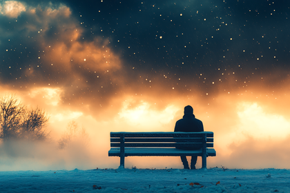 Solitude Under a Starry Sky