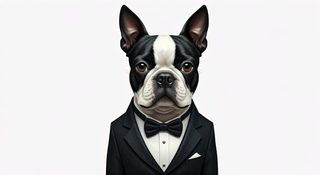 dapper dog portrait