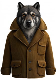 wolf in jacket
