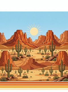 Southwest desert landscape