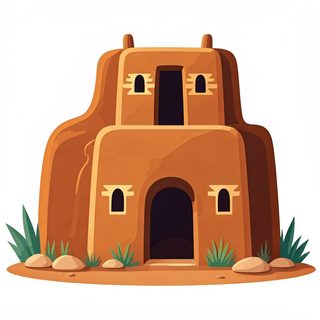 adobe-pueblo-house