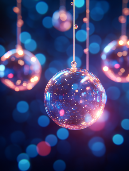 Sparkling Glass Ornaments
