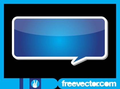Speech Balloon Sticker Free Vector