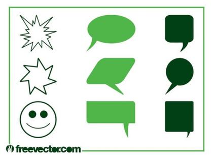 Speech Balloons Free Vector