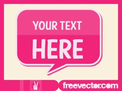 Speech Bubble Sticker Free Vector