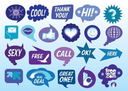 Speech Bubbles Free Vector