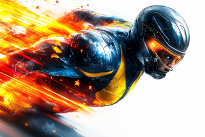 Speedy Futuristic Hero