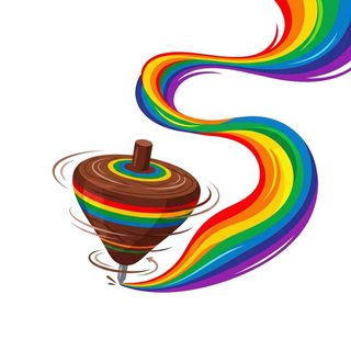 spinning wooden top