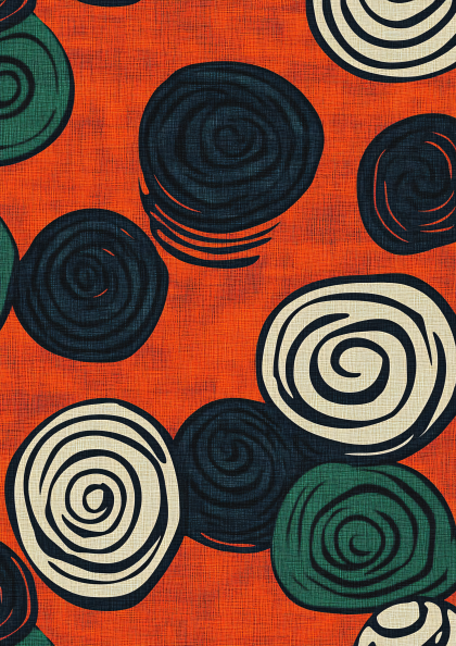 Spiral Pattern Fabric Design