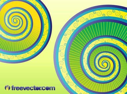 Spirals Free Vector