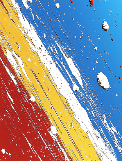 Splattered Paint Abstract