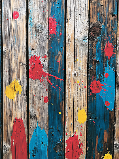 Splattered Wood Planks