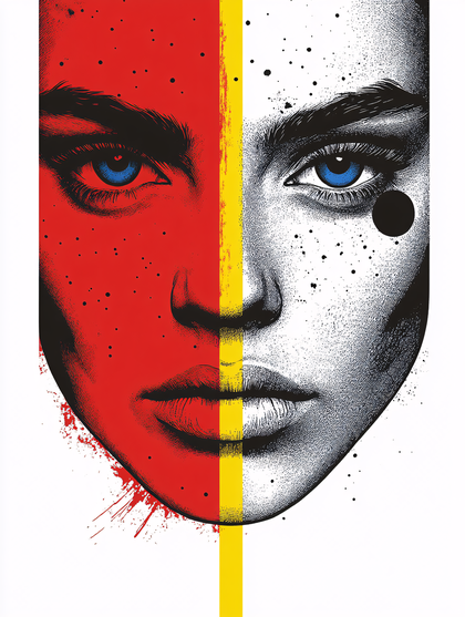 Split Face Contrast