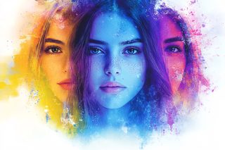 Split Face Portrait