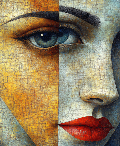 Split Face Portrait