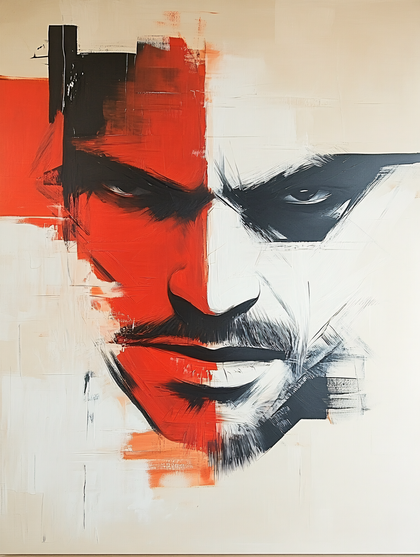 Split Face Portrait