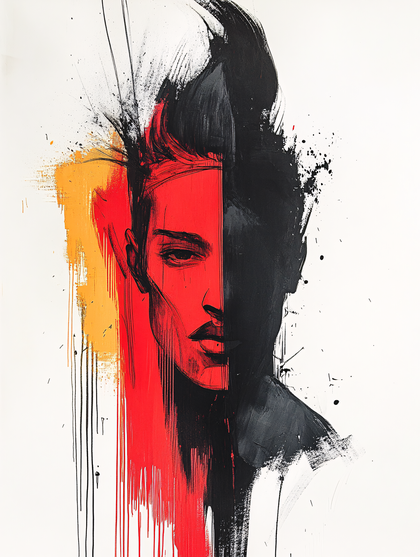 Split Face Portrait