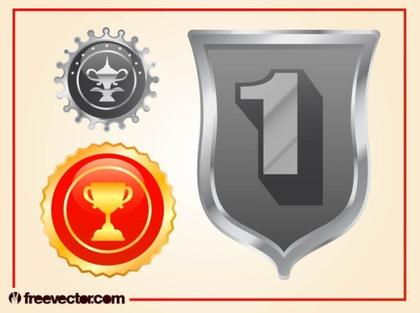 Sport Badges Free Vector