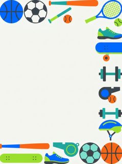 sports-equipment-border
