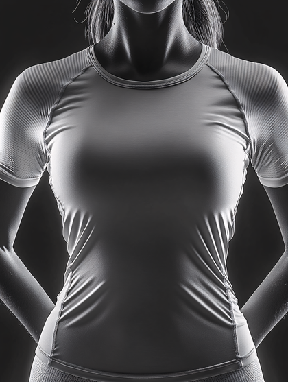 Sporty Female Torso In Athletic Wear