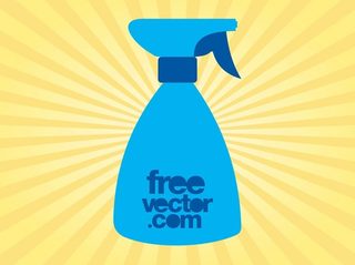 Spray Bottle Silhouette Free Vector