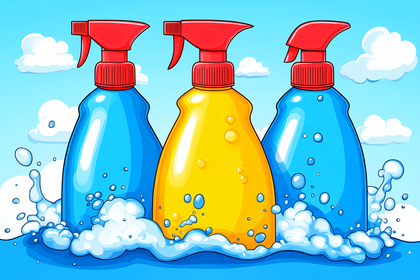 Spray Bottles in Soap