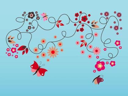 Spring Flourishes Free Vector
