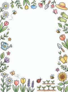 spring garden border