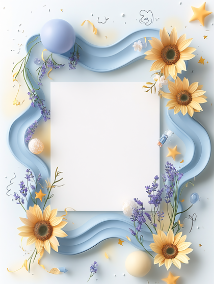 Springtime Floral Frame