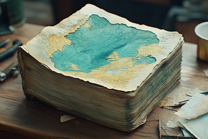 Stack Of Aged Maps