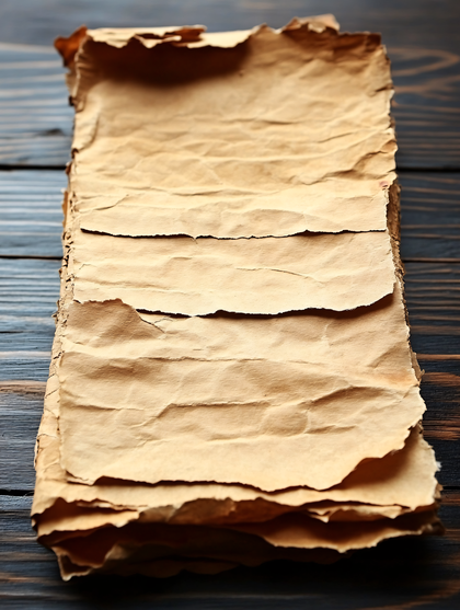 Stack Of Aged Papers