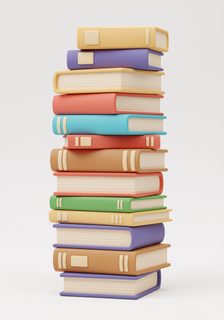 colorful book stack