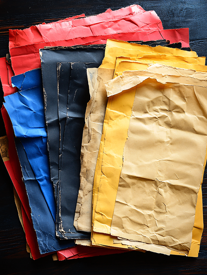 Stack Of Crumpled Papers