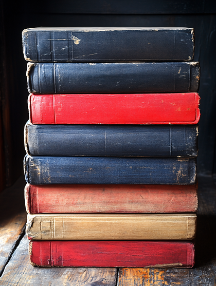 Stack Of Old Books