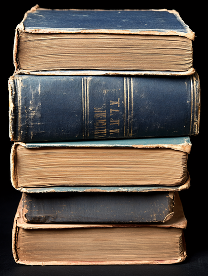 Stack Of Old Books