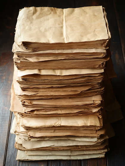 Stack Of Old Papers