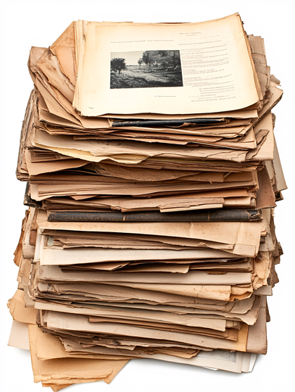 Stack Of Old Papers